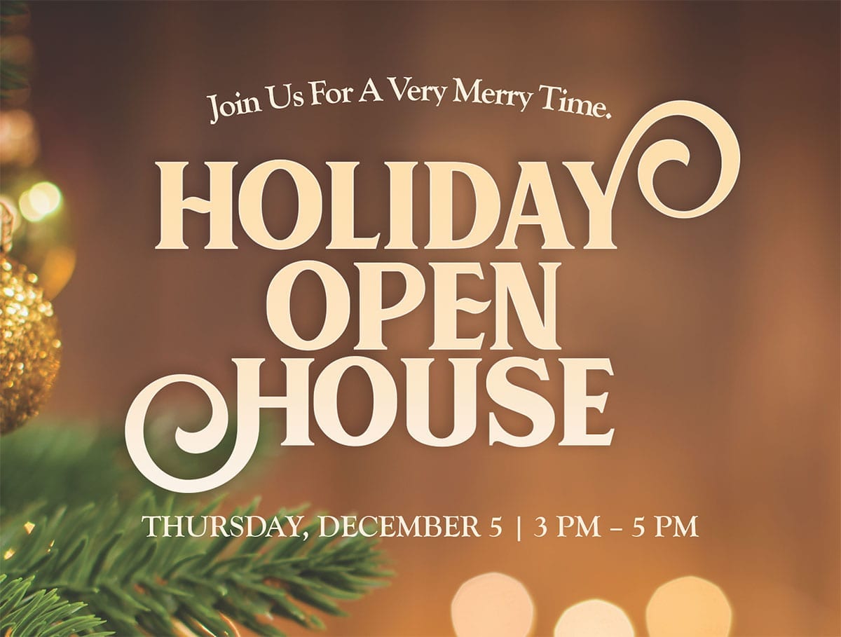 Holiday Open House Wesley Woods